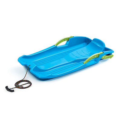 Trineo de plástico con freno Prosperplast Hornet azul