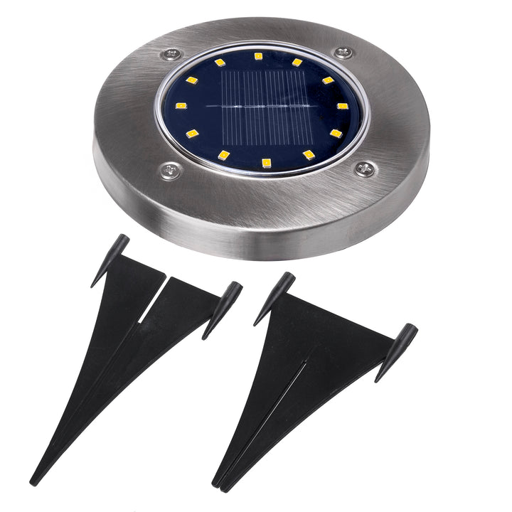 Maclean MCE318 Lâmpada solar Refletor solar para jardim, 12 LEDs SMD, 4000K, Ni-MH 600 mAh, 0,7W, IP44