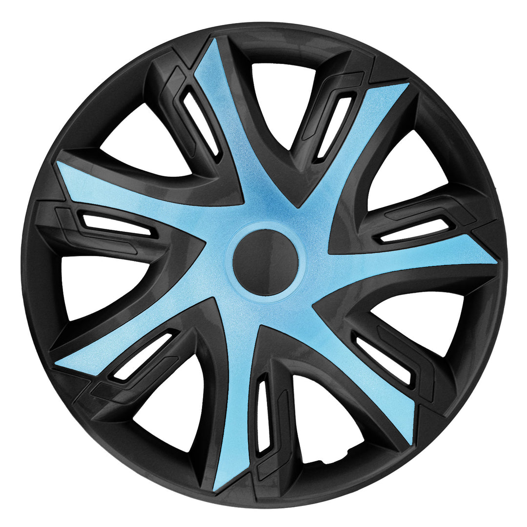 Calotas 16'' NRM N-Power bicolor azul/preto azul 4 unid.