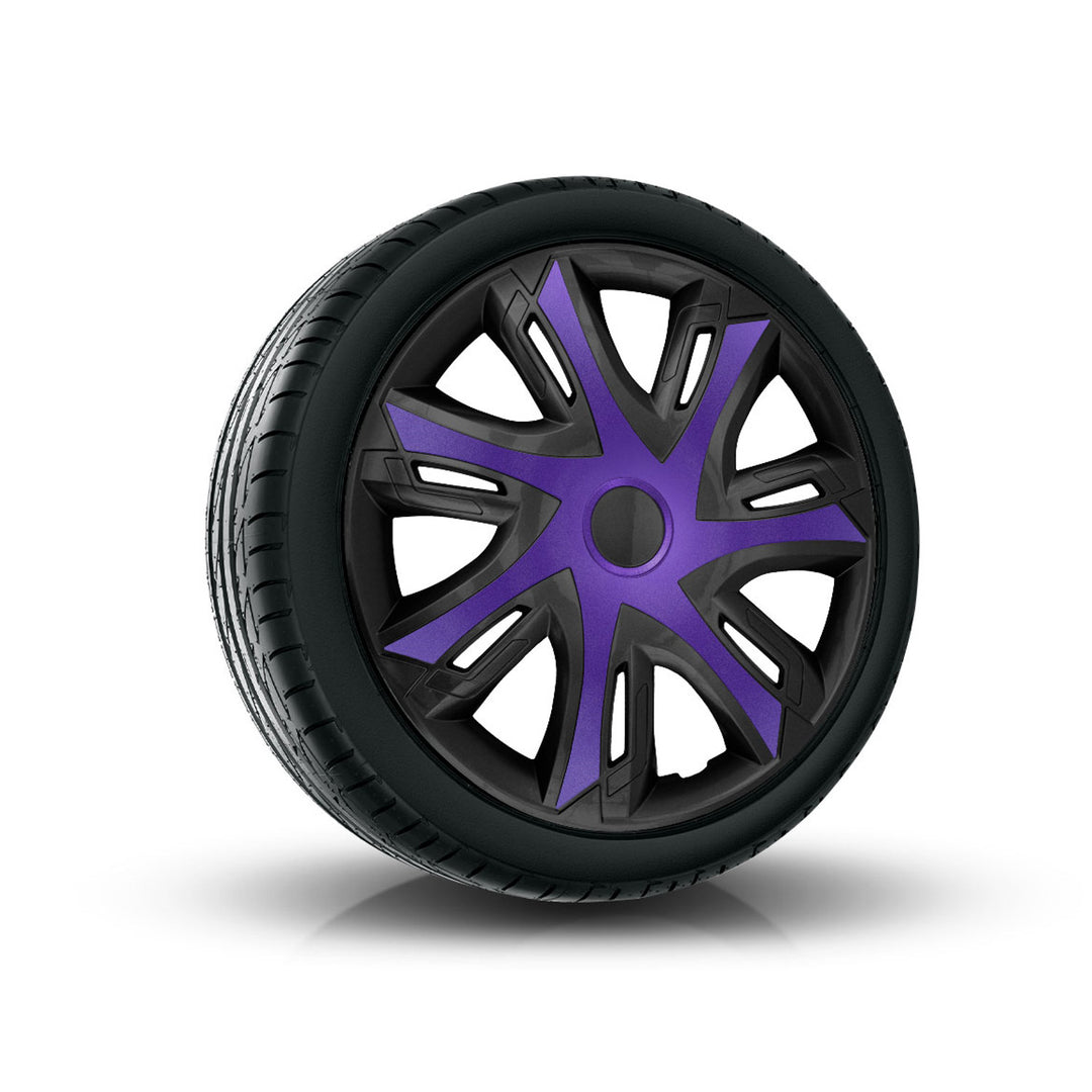 calotas 16'' NRM N-Power dois tons violeta/preto violeta/preto 4pcs