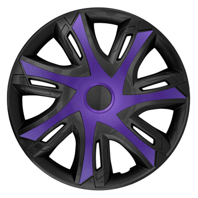 tapacubos 16'' NRM N-Power bicolor violeta/negro violeta/negro 4pcs