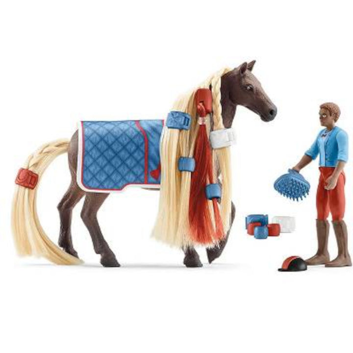 Conjunto inicial Schleich SLH42586 Horse Club Leo e Rocky 42586