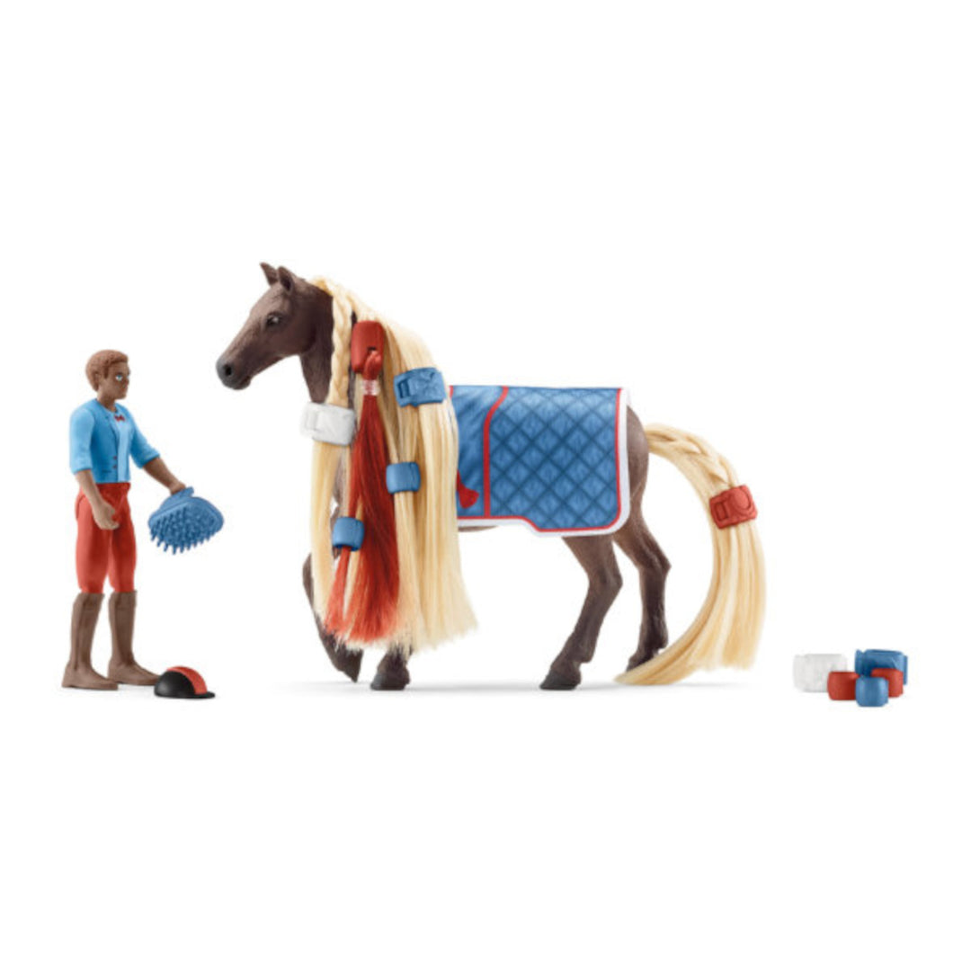 Conjunto inicial Schleich SLH42586 Horse Club Leo e Rocky 42586