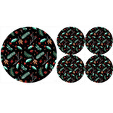 Conjunto de bases circulares de feltro 1 + 4 - OSTROKRZEW
