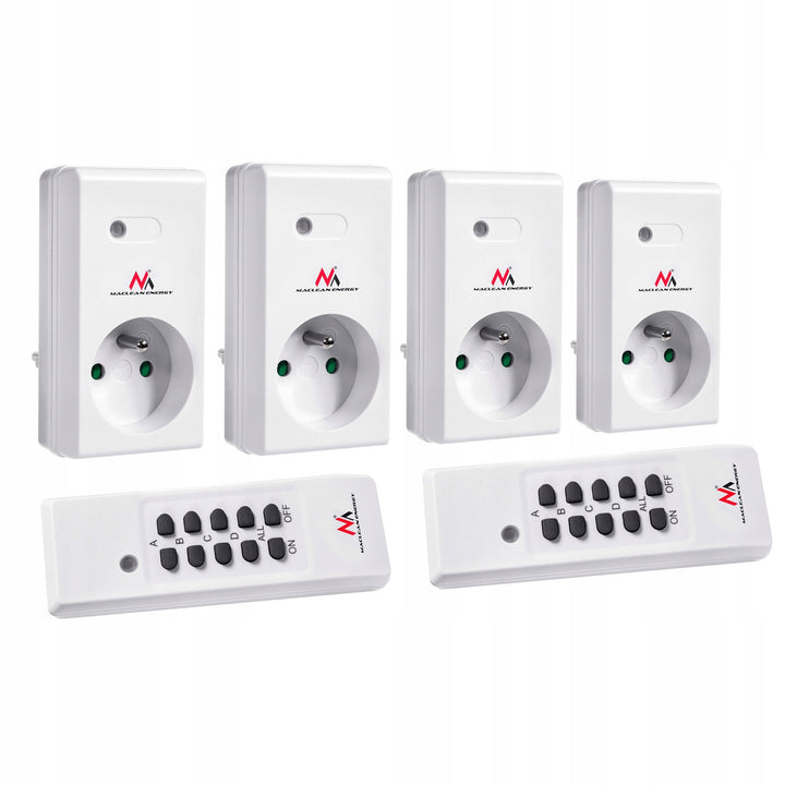 Tomadas sem fio MCE153 4 unid. 3600W + 2 controles + baterias para os controles