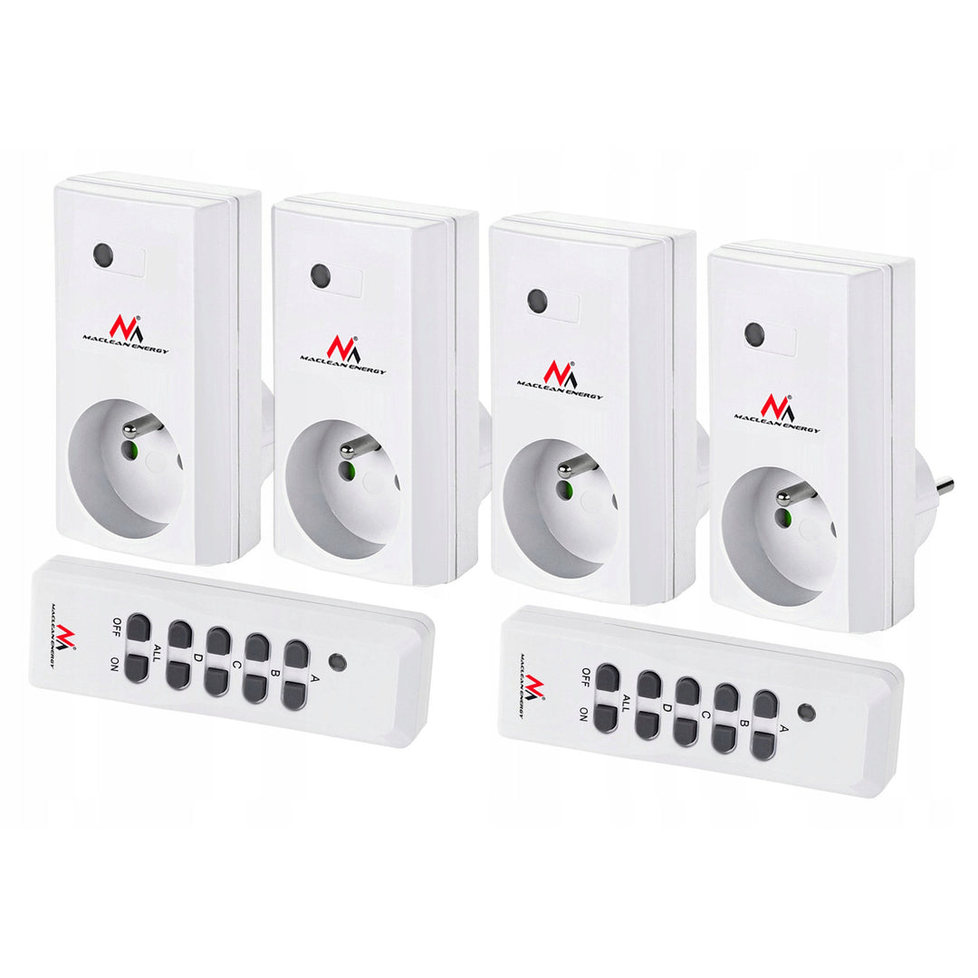 Tomadas sem fio MCE153 4 unid. 3600W + 2 controles + baterias para os controles