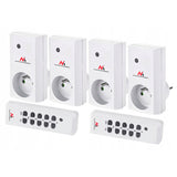 Tomadas sem fio MCE153 4 unid. 3600W + 2 controles + baterias para os controles