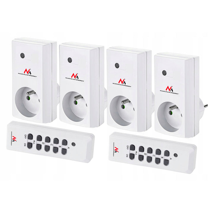Tomadas sem fio MCE153 4 unid. 3600W + 2 controles + baterias para os controles