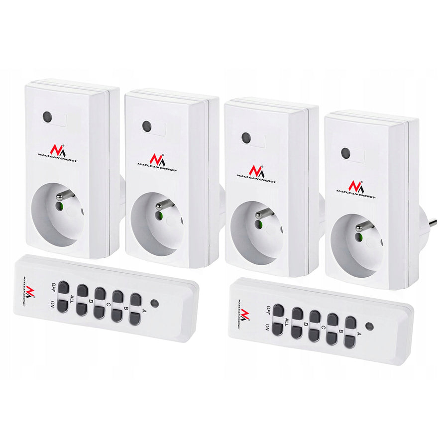 Tomadas sem fio MCE153 4 unid. 3600W + 2 controles + baterias para os controles