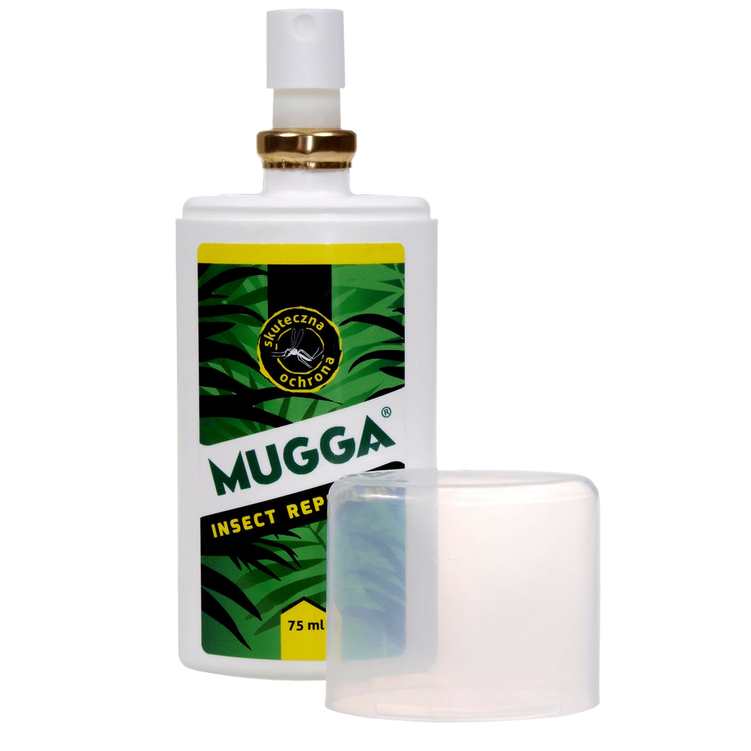 Mugga spray 9,5% 75ml para mosquitos carrapatos + Loção calmante 50ml