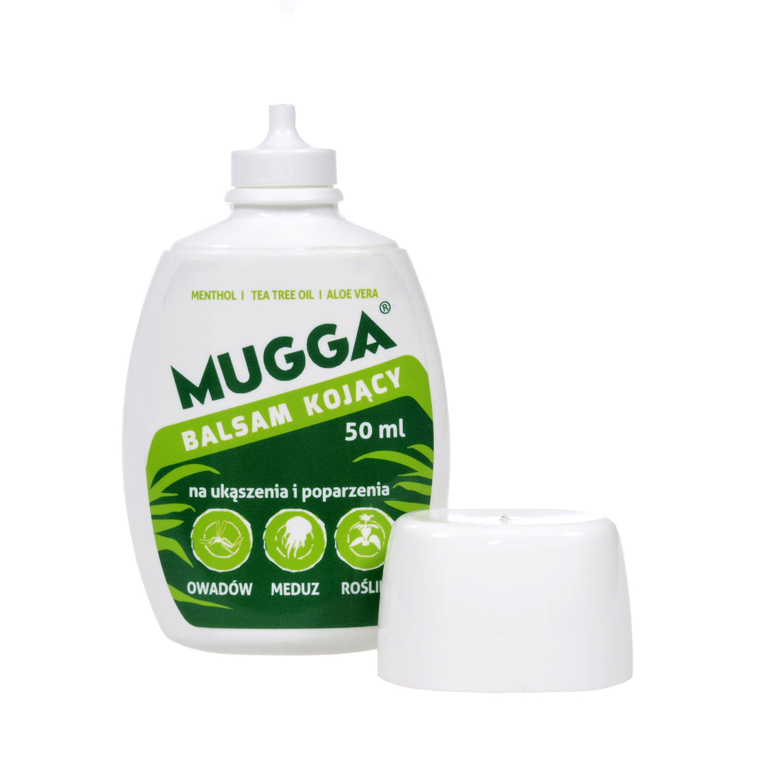Mugga spray 9,5% 75ml para mosquitos carrapatos + Loção calmante 50ml