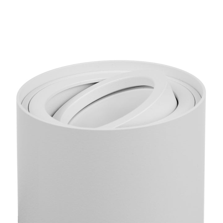 3x Maclean Round Plafond Blanco MCE422 + 3x Bombilla LED GU10 5W 4000K
