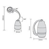 Lanterna multifuncional Maclean MCE294 200 lm + 3× pilhas Varta AA