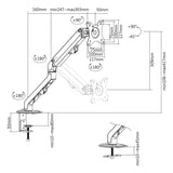 Maclean MC-906 soporte giratorio para ordenador portátil de sobremesa