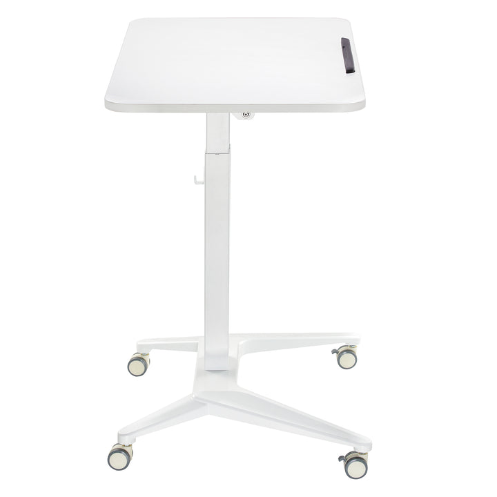 Mesa para portátil Maclean MC-453W, regulação pneumática em altura, 80 x 52 cm, 8 kg máx., 109 cm de altura, branca