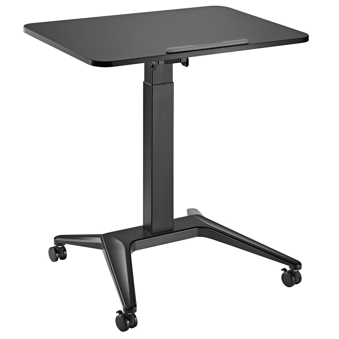 Mesa para portátil Maclean MC-453B, ajuste pneumático em altura, 80 x 52 cm, 8 kg máx., 109 cm de altura, preta