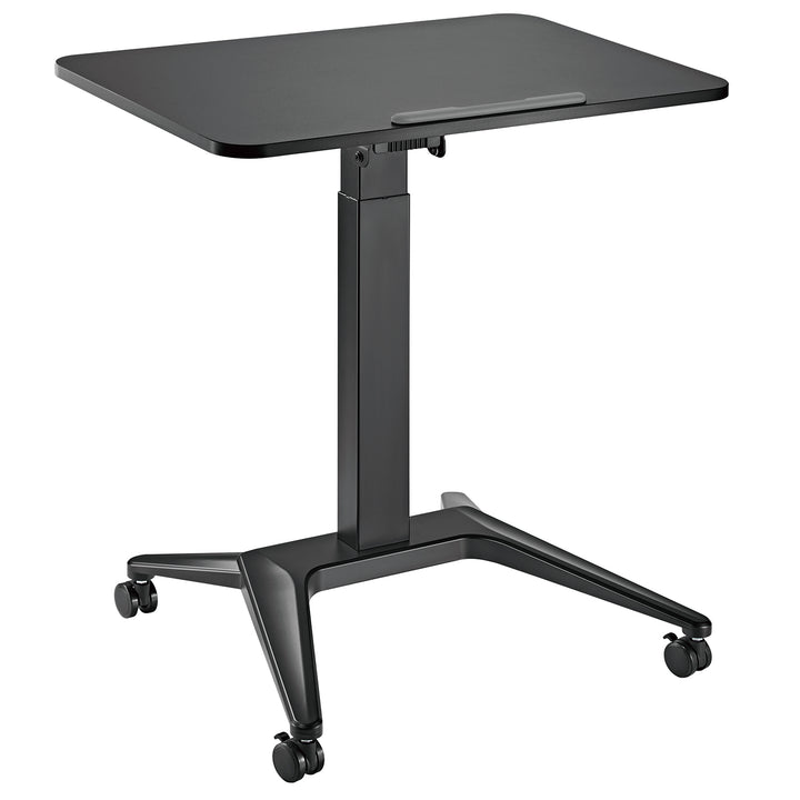 Mesa para portátil Maclean MC-453B, ajuste pneumático em altura, 80 x 52 cm, 8 kg máx., 109 cm de altura, preta
