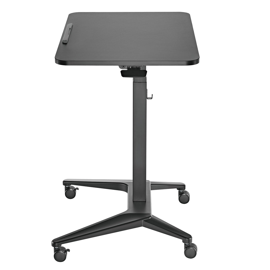 Mesa para portátil Maclean MC-453B, ajuste pneumático em altura, 80 x 52 cm, 8 kg máx., 109 cm de altura, preta