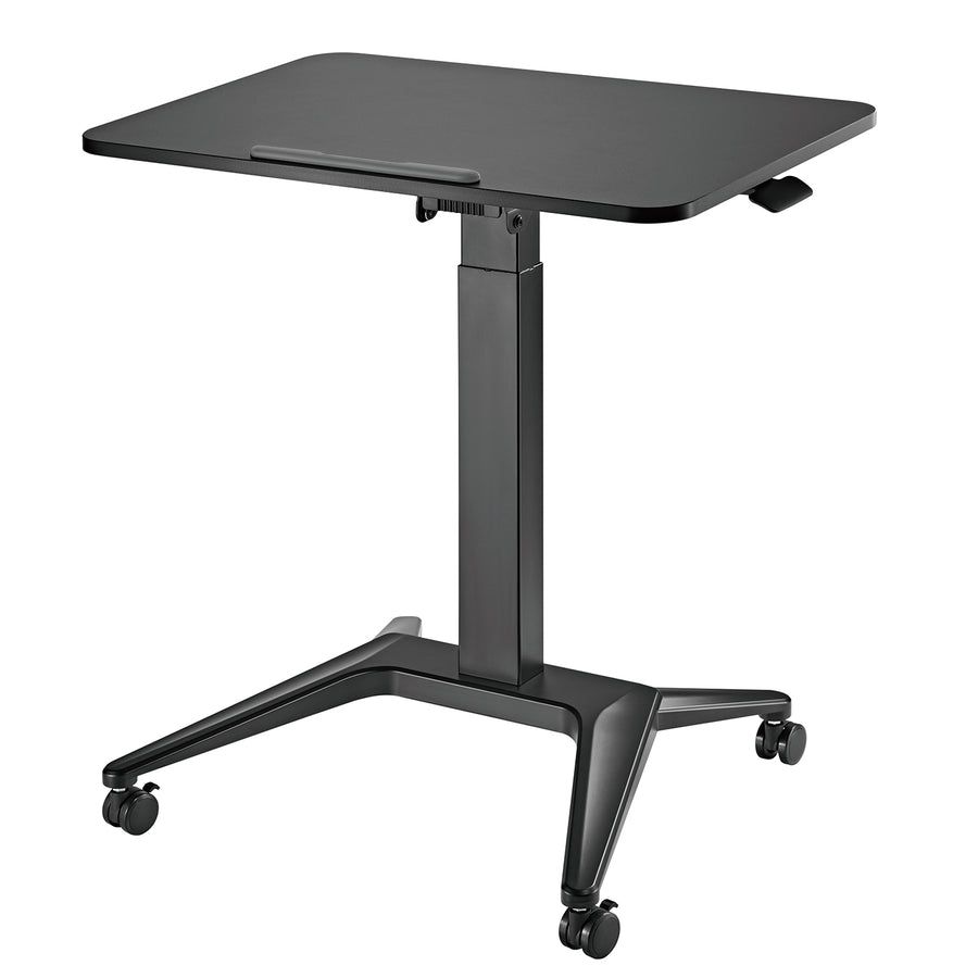 Mesa para portátil Maclean MC-453B, ajuste pneumático em altura, 80 x 52 cm, 8 kg máx., 109 cm de altura, preta