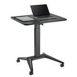 Mesa para portátil Maclean MC-453B, ajuste pneumático em altura, 80 x 52 cm, 8 kg máx., 109 cm de altura, preta