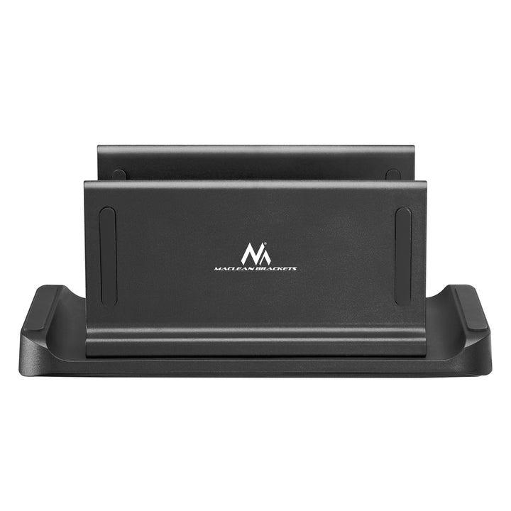 Suporte ajustável para terminal de PC/cliente fino Maclean MC-454, compatível com montagens VESA, independente, preto