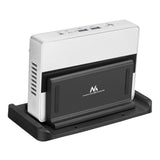 Suporte ajustável para terminal de PC/cliente fino Maclean MC-454, compatível com montagens VESA, independente, preto