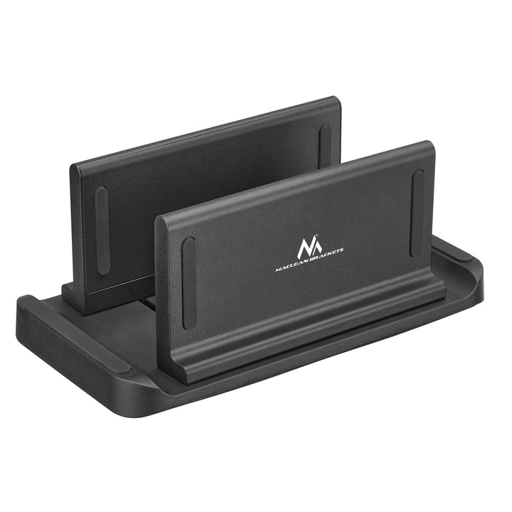 Suporte ajustável para terminal de PC/cliente fino Maclean MC-454, compatível com montagens VESA, independente, preto