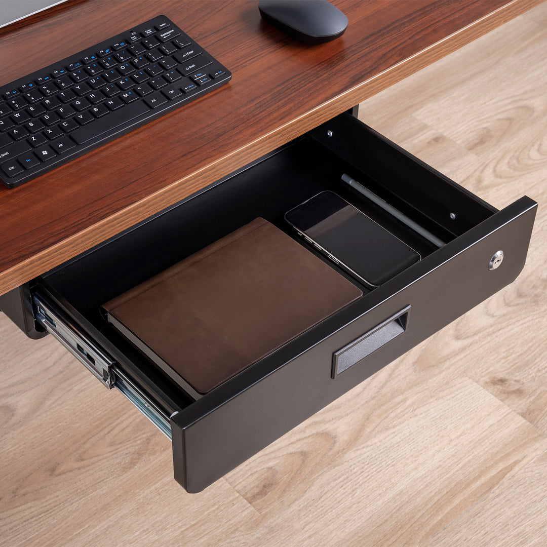Organizador de gavetas ergonómico com fecho para secretária Maclean MC-461, preto, máx. 5 kg