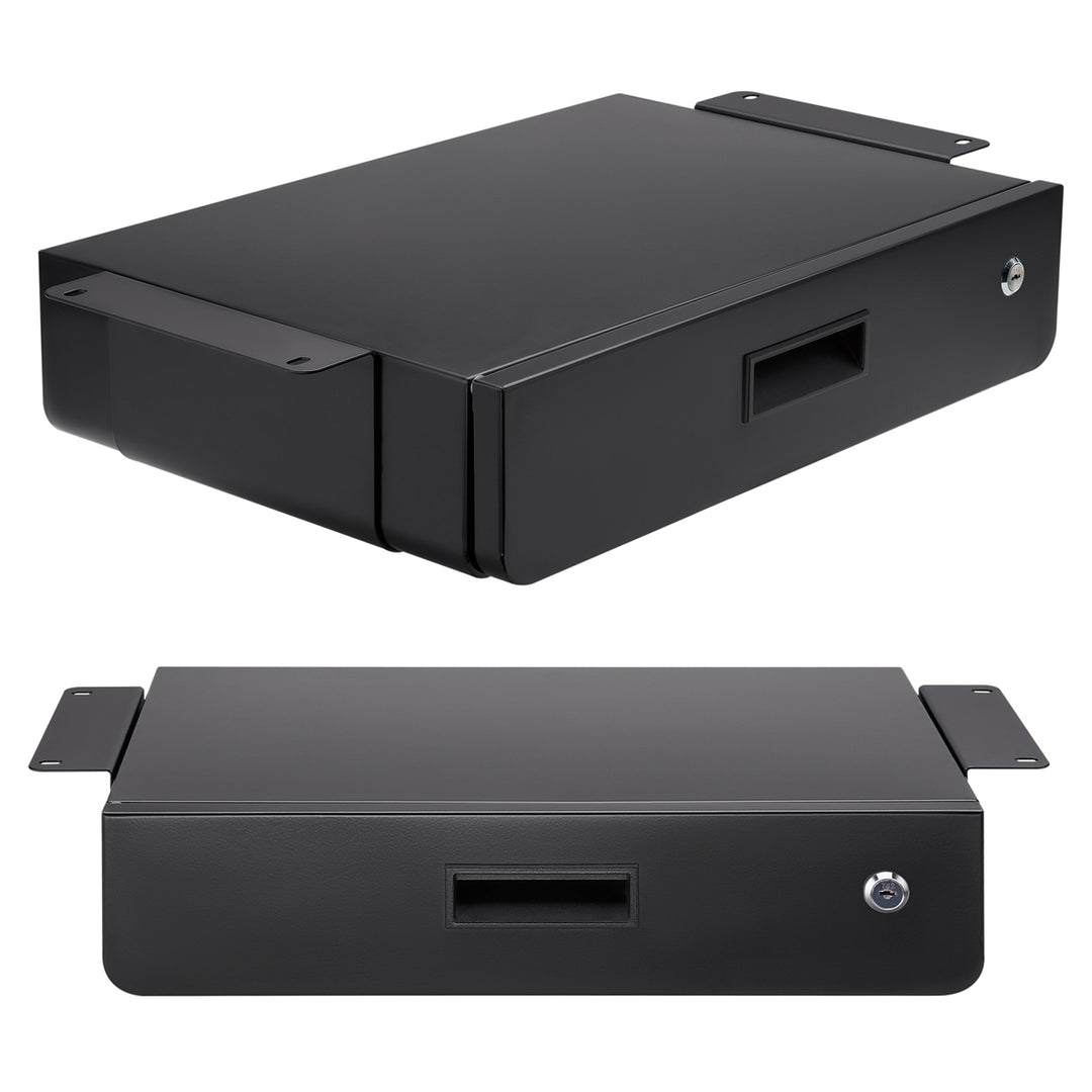 Organizador de gavetas ergonómico com fecho para secretária Maclean MC-461, preto, máx. 5 kg