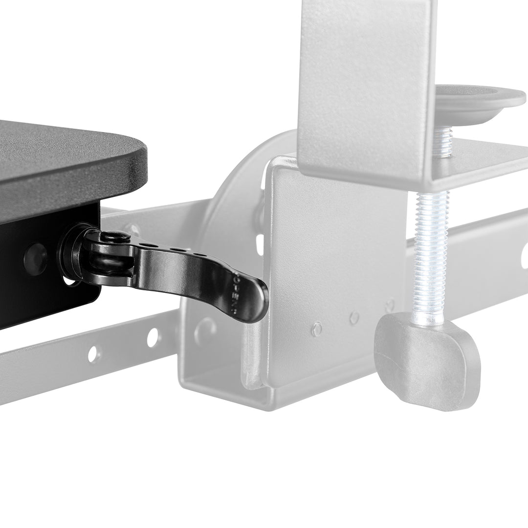 Suporte para teclado Maclean MC-462 sob a mesa, ajustável, máx. 5 kg, 67 x 24 cm