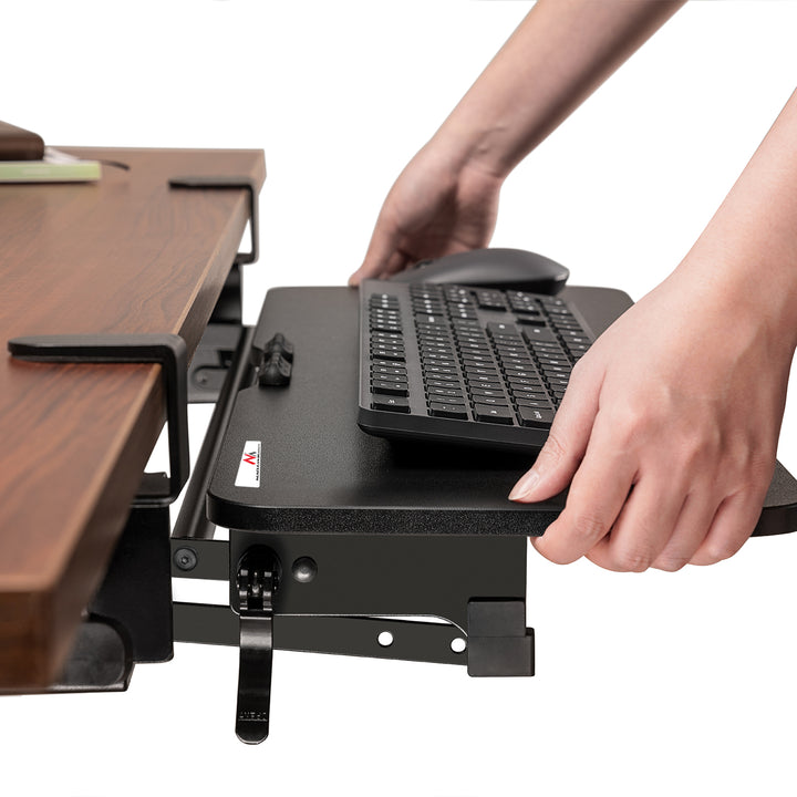Suporte para teclado Maclean MC-462 sob a mesa, ajustável, máx. 5 kg, 67 x 24 cm