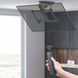 Maclean MC-880T - Suporte de TV elétrico inclinável (32-70") com controlo por aplicação, para tetos inclinados, inclui comando, até 35 kg, VESA 600 x 400 cm