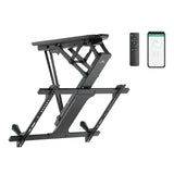 Maclean MC-880T - Suporte de TV elétrico inclinável (32-70") com controlo por aplicação, para tetos inclinados, inclui comando, até 35 kg, VESA 600 x 400 cm
