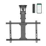 Maclean MC-880T - Suporte de TV elétrico inclinável (32-70") com controlo por aplicação, para tetos inclinados, inclui comando, até 35 kg, VESA 600 x 400 cm