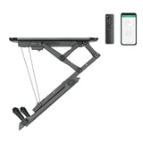 Maclean MC-880T - Suporte de TV elétrico inclinável (32-70") com controlo por aplicação, para tetos inclinados, inclui comando, até 35 kg, VESA 600 x 400 cm