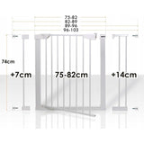 Barreira de segurança para portas, escadas 75-103cm HanksKids