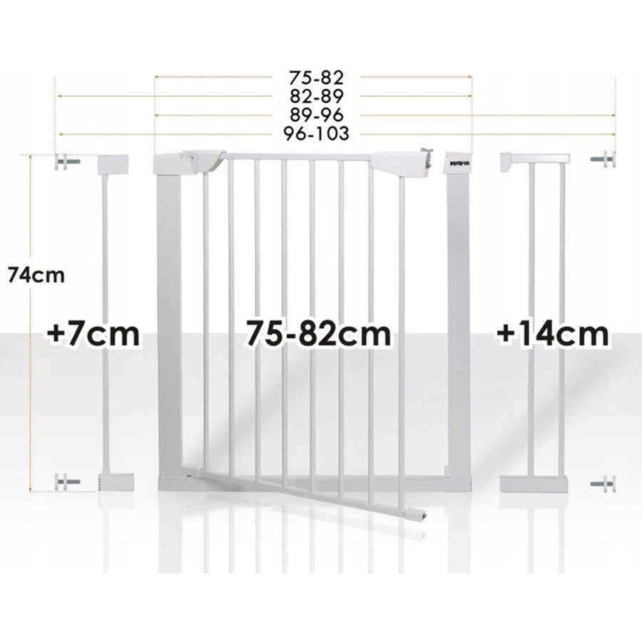 Barreira de segurança para portas, escadas 75-103cm HanksKids