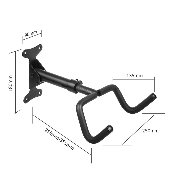 Suporte de parede horizontal em aço para bicicleta Maclean, carga máxima de 30 kg, MC-431