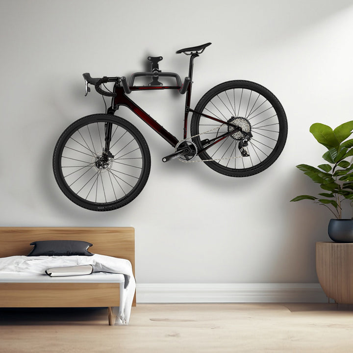 Suporte de parede horizontal em aço para bicicleta Maclean, carga máxima de 30 kg, MC-431