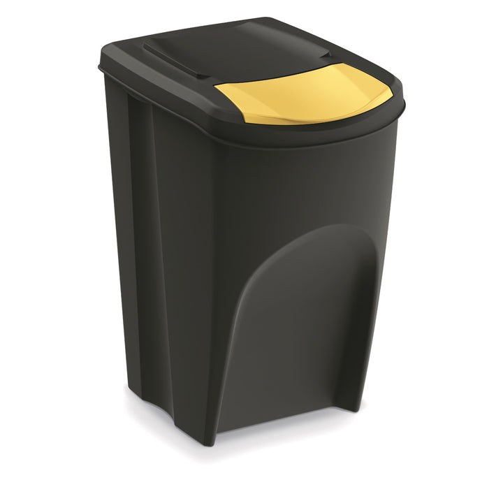 Contentor de reciclagem Keden Sortibox 4x35L preto