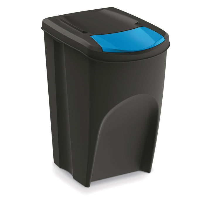 Contentor de reciclagem Keden Sortibox 4x35L preto