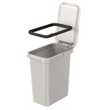 Lixeira Keden SYSTEMA - cinza cinza 12 litros