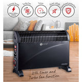 Radiador elétrico MESKO convector térmico preto