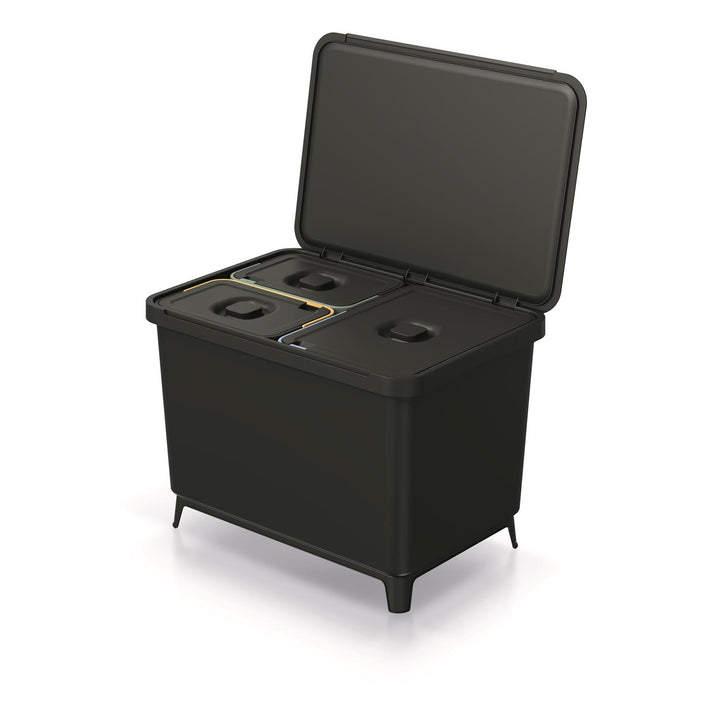 Papelera Keden SYSTEMA 2x10 + 23l - negro reciclaje