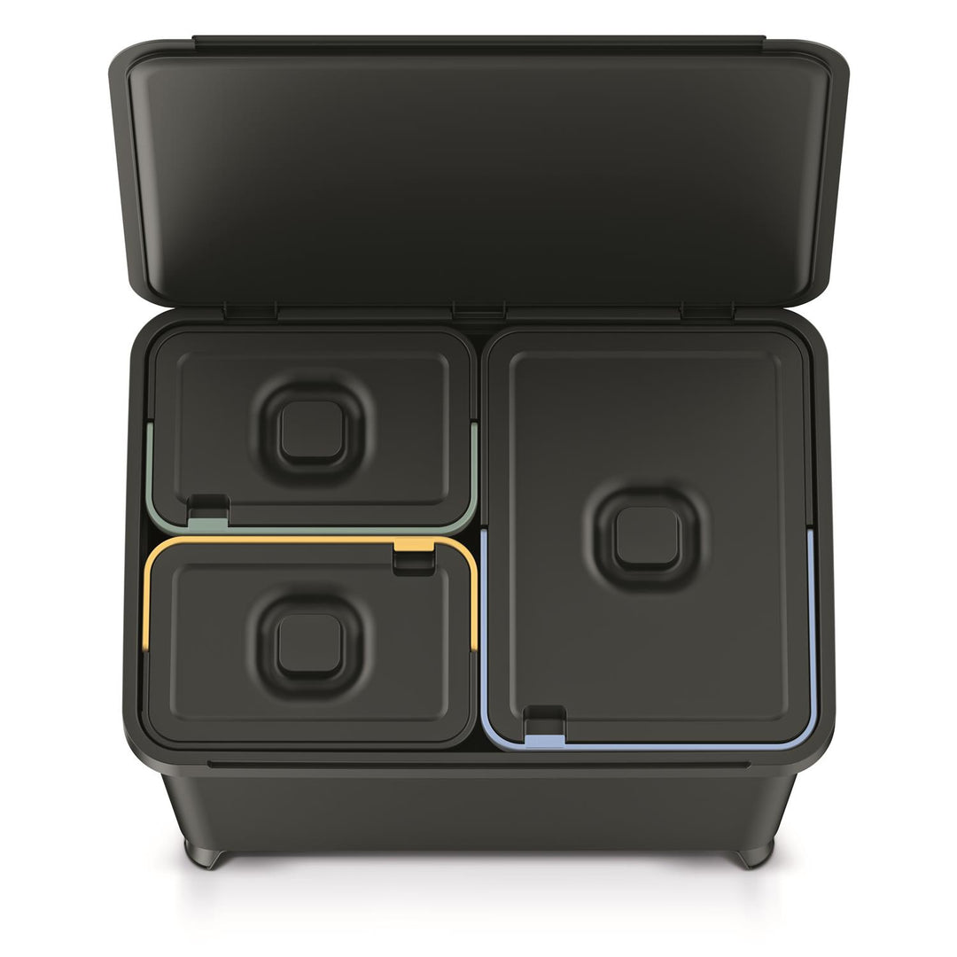 Papelera Keden SYSTEMA 2x10 + 23l - negro reciclaje