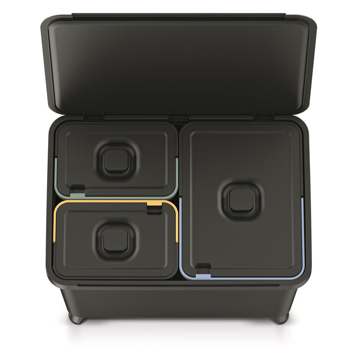 Papelera Keden SYSTEMA 2x10 + 23l - negro reciclaje