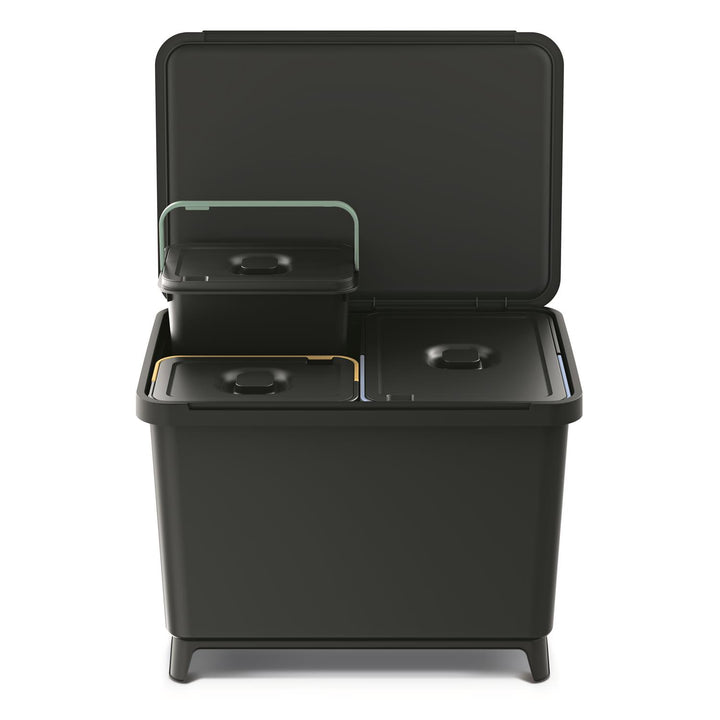 Papelera Keden SYSTEMA 2x10 + 23l - negro reciclaje
