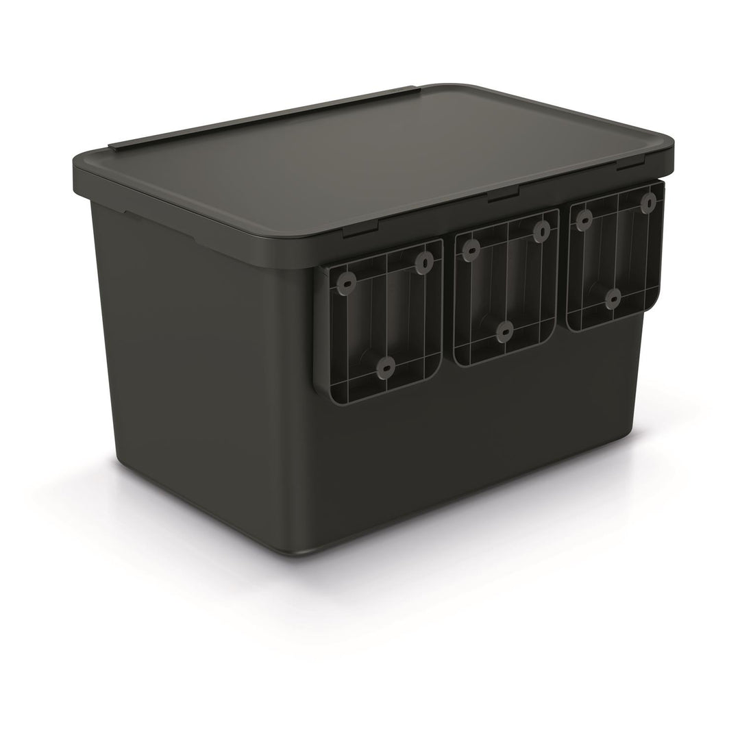 Papelera Keden SYSTEMA 2x10 + 23l - negro reciclaje