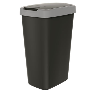 Keden COMPACTA Q Bin com tampa - cinza liso 45l