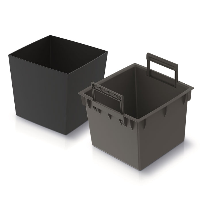 Prosperplast Urbi Maceta baja cuadrada con inserto DURS240L-S433 - color antracita